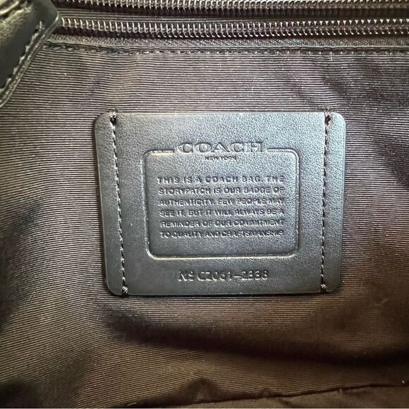 COACH Edge Crossbody In Signature Canvas & Leather 2338 Chalk White Black Bag - Picture 12 of 14